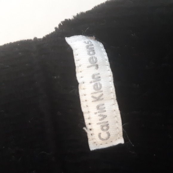 Girls Calvin Klein black velvet pants size 10 - Picture 2 of 7